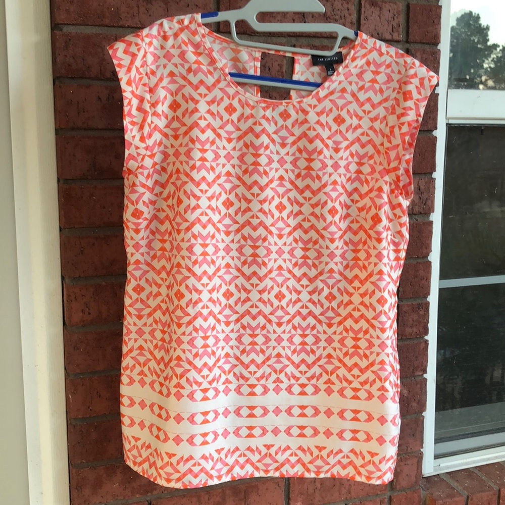 The Limited Tank, orange, white and pink